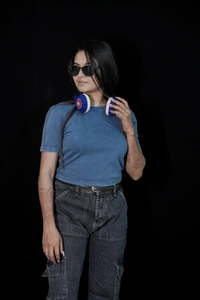 Mutantcobra Plain Baby Tee - Vintage Blue - M
