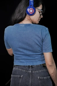 Mutantcobra Plain Baby Tee - Vintage Blue - M
