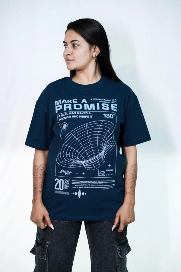 Mutantcobra Make A Promise- Unisex Oversized T-Shirt 100% Premium Cotton - M