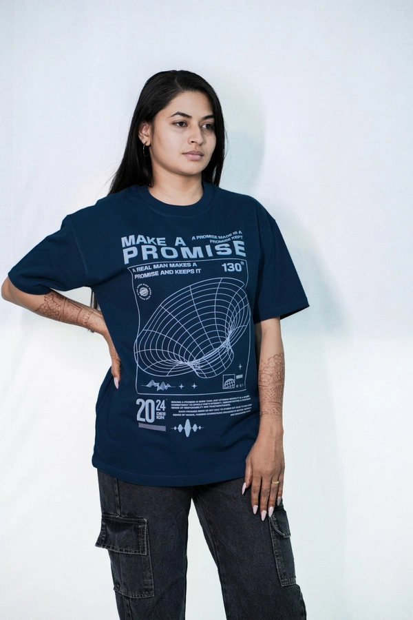 Mutantcobra Make A Promise- Unisex Oversized T-Shirt 100% Premium Cotton - M