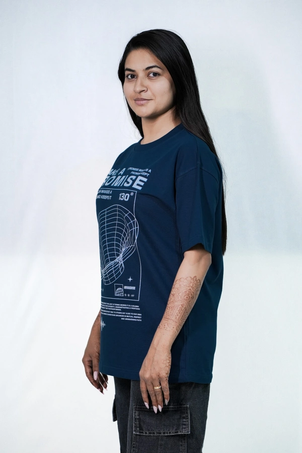 Mutantcobra Make A Promise- Unisex Oversized T-Shirt 100% Premium Cotton - M