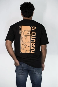 Mutantcobra Naruto - Unisex Oversized T-Shirt 100% Premium Cotton - L, Black
