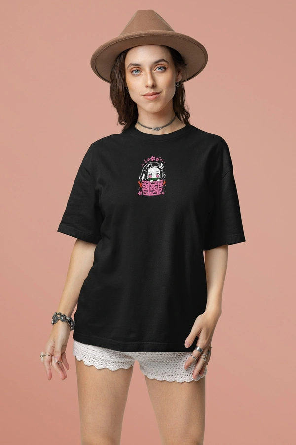 MutantCobra Nezuko - Unisex Oversized 100% Premium Cotton - Black, M