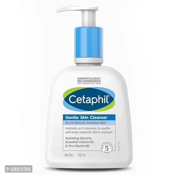 Cetaphil , Sulphate-Free Gentle Skin Hydrating Face Wash Cleanser with Niacinamide, Vitamin B5 for Dry to Normal, Sensitive Skin - 250ml - 250ml