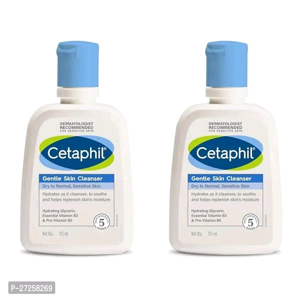 Cetaphil CETAPHIL GENTLE SKIN CLEANSER 125 ML | Pack of 2 - 125ml Pack 2