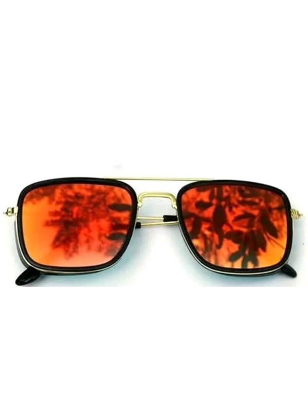 Men Colour Sunglasses  - Tangerine, Free Size
