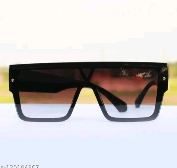 Men Brown Sunglasses With Glass Quality - Brown, Free Size