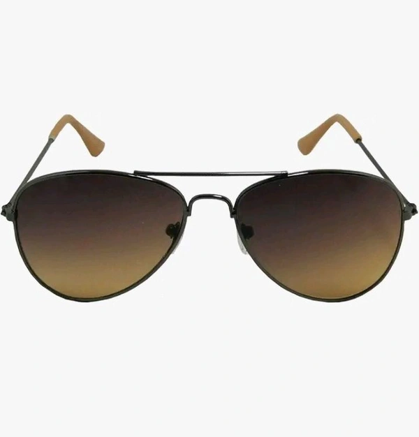 Men Yellow Sunglasses With Glass Quality - Buddha Gold, Free Size