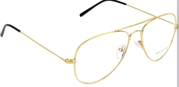 Women Gold Transparent Sunglasses  - White, Free Size
