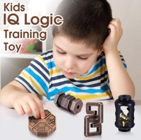 9 Pcs Metal Brain Teaser, Unlock Interlocking Puzzle Adult IQ Education Smart Puzzle, Puzzles Teaser 3D Steel Puzzle Toys for Adults. (Magic)