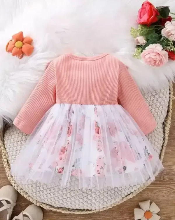  PAESANO ENTREPRISE Baby Girls Festive/Wedding Dress (Pink, Full Sleeve)