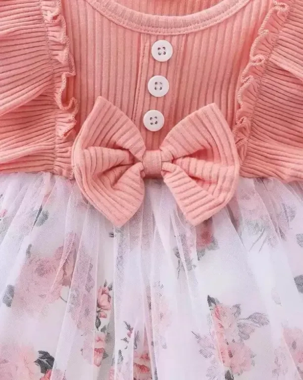  PAESANO ENTREPRISE Baby Girls Festive/Wedding Dress (Pink, Full Sleeve)