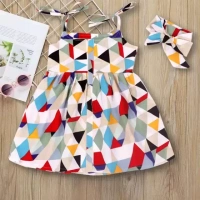  Lkcreation Baby Girls Midi/Knee Length Party Dress (Multicolor, Noodle strap)