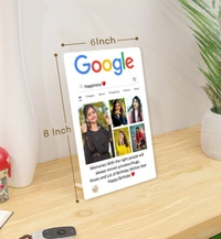 Kraftify Personalised 5 Photos trending Google Frame for Birthday, Anniversary, Wedding, Valentine day, Love Personalized Collage  Google Photo Frame For Gifting