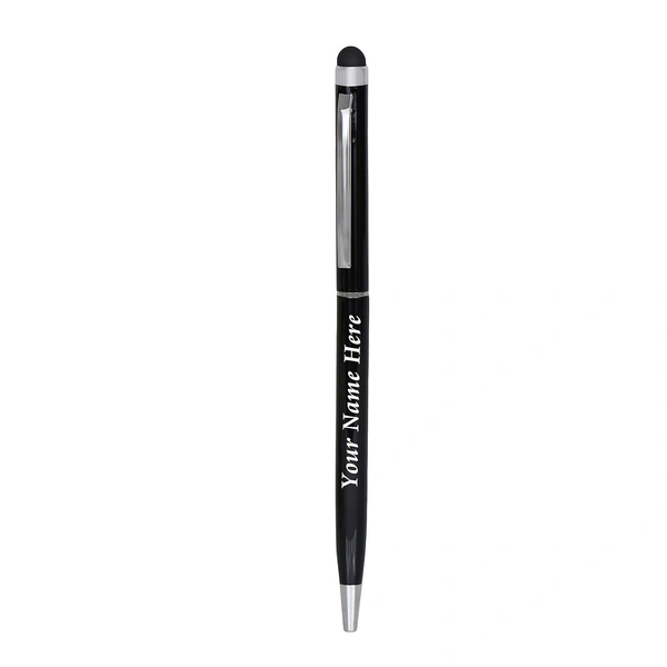 Kraftify Personalized Pen and Keychain Combo with Name Printed (Engraved) on Both for Gifting 