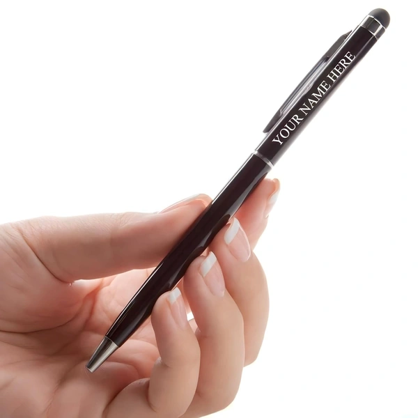 Kraftify Personalized Pen  with Name Printed  (Engraved) on and with top Mobile Touch . - Pack of 1