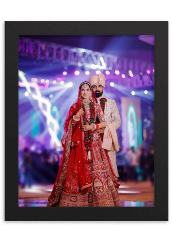 Krafitfy Kraftify  Personalized 1 Photo Collage Vertical Frame For Birthday, Anniversary, Wedding Gift, Personalized Collage Gift, Wall Photo Frame (13X10, Black) (A4 Size Photo Print) Please Send Name as per given instruction on image number 2) - 13 x 10 Inch