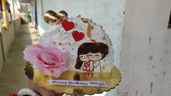 Half & Half cake  - customised, 1 pound