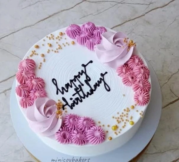vanilla cake (Fresh cream) - customized, 1 pound