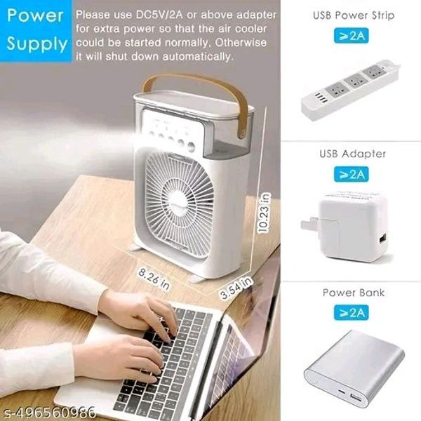 Mini Cooler for Room Cooling | 3-in-1 Portable Air Cooler**   - Black