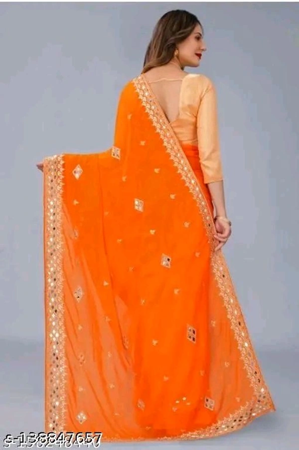 KAJUKATRI SAREE - orange, Free