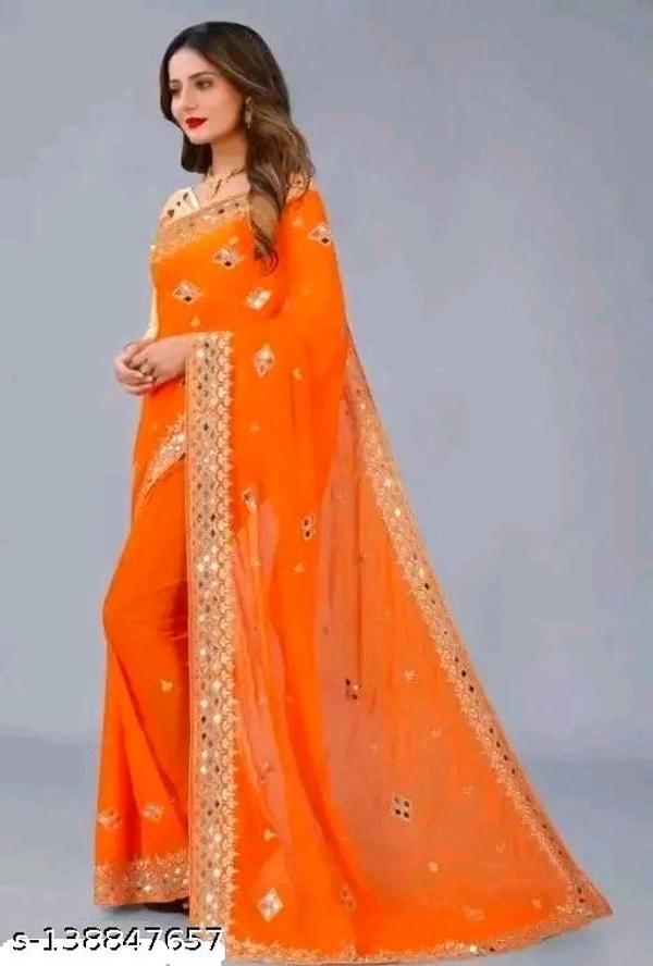 KAJUKATRI SAREE - orange, Free
