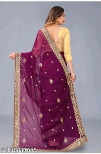 KAJUKATRI SAREE - Purple, Free