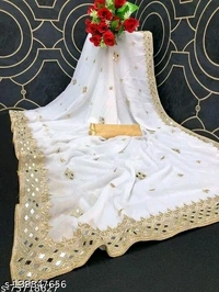 KAJUKATRI SAREE - White, Free