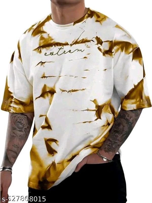Unique Design Cool Printed Tshirt for men  - White, M