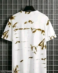 Unique Design Cool Printed Tshirt for men  - White, M