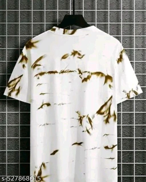 Unique Design Cool Printed Tshirt for men  - White, M
