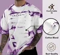 Unique Design Cool Printed Tshirt for men  - White, M