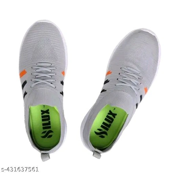 Unique  Latest Attractive Casual -Sports Shoes - Gray, IND-8