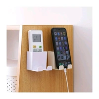 Wall Mountable Remote & Mobile Holder, Self-Adhesive Phone Charging Stand Wall Mount Mobile Holder for Home, Office, Kitchen