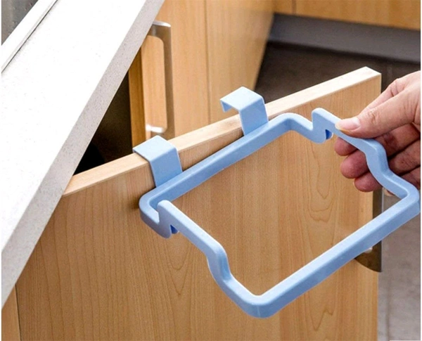 Garbage Bag Napkin Hanger, Kitchen Plastic Garbage Bag Holder, Dustbin, Towel Rack, Bathroom, Office, Schools - 1pc (Only Hanger).