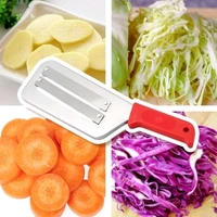 Stainless Steel Vegetable Slicer Knife Shredder, Double Blade Vegetable Cutter