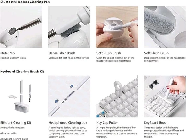 5 In 1 Multifunctional Cleaning Brush for Laptops, Mobile, Keyboard, Earphones & Other Electronics