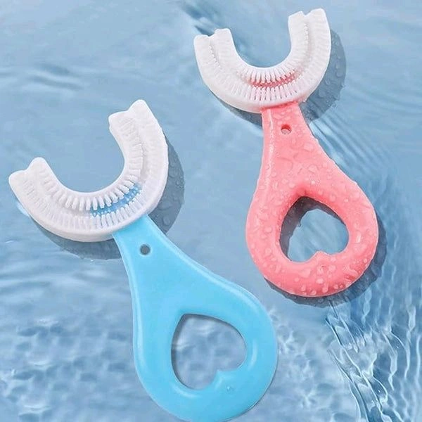 U Shaped Kids Toothbrush Baby Teeth Cleaning Brushing Instrument Children Oral Cleaning Toothbrush (1 Pcs)