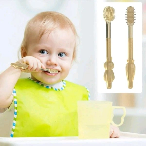 3 in 1 Silicone Baby Toothbrush