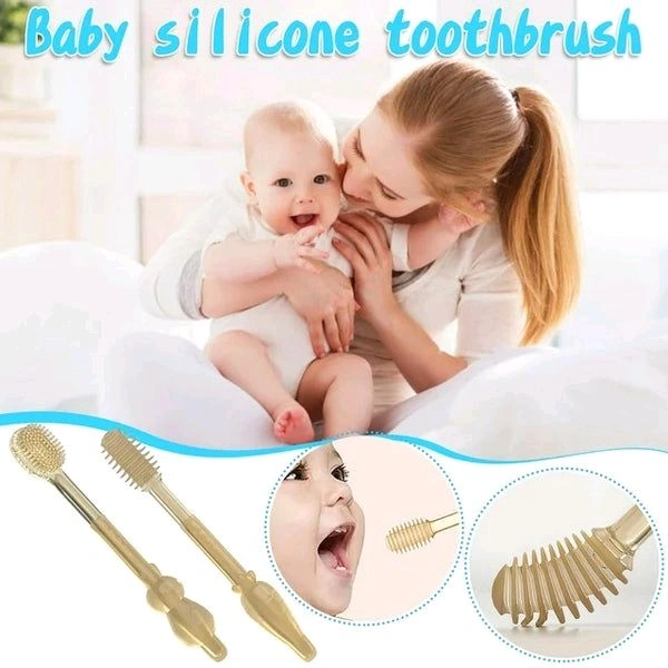 3 in 1 Silicone Baby Toothbrush