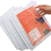 30pcs Transparent Sticker Book Covers in 3 Sizes (10 each: Small, Medium, Large) - Clear Matte Finish for Crafts & School Textbook