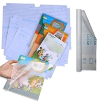 30pcs Transparent Sticker Book Covers in 3 Sizes (10 each: Small, Medium, Large) - Clear Matte Finish for Crafts & School Textbook