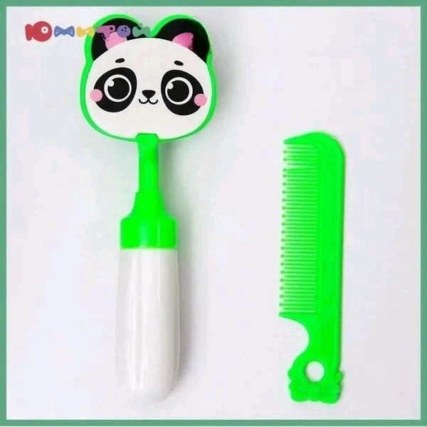 Panda Plastic Comb with Brush
