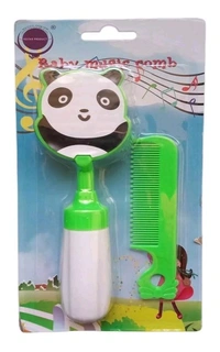 Panda Plastic Comb with Brush