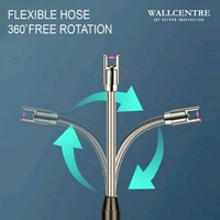 USB Rechargeable Lighter, Rechargeable Electric Gas Lighter Plasma Flameless Windproof USB Lighter 360° Flexible Neck Arc to Light Puja Lamps, Gas Stove, Candles