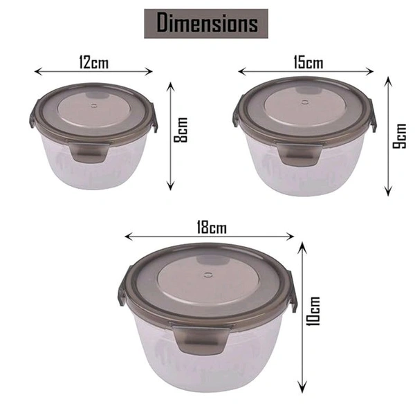 Anjani Food Container Set – 3-Piece Airtight Storage