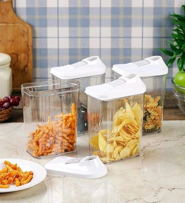 Anjani SmartPour Airtight Cereal & Grain Storage Containers – Set of 3 with Dispenser Lid