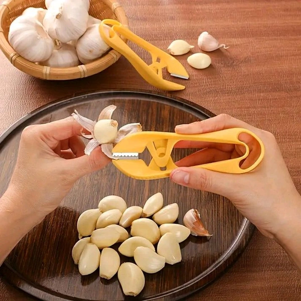Garlic Peeler Manual Easy to Use Practical Gadgets Garlic Clove Peeling Clip (1 Pcs)