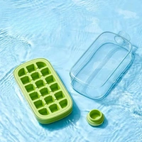 Ice Cube Bottle, My Crush Cup Ice, Cool Summer Ice Bottle Cup, 2 in 1 Ice Cube Tray Water Bottle with Straw - 800Ml (Random Color)
