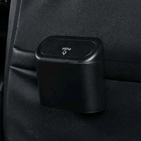 Plastic Car Trash Can With Lid, Mini Vehicle Trash Bin Car Dustbin Garbage Organizer